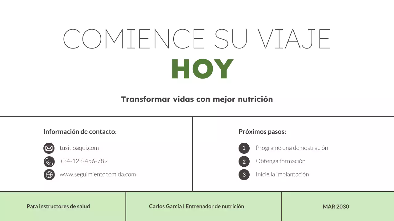 Rastreador de alimentos ecológicos modernos