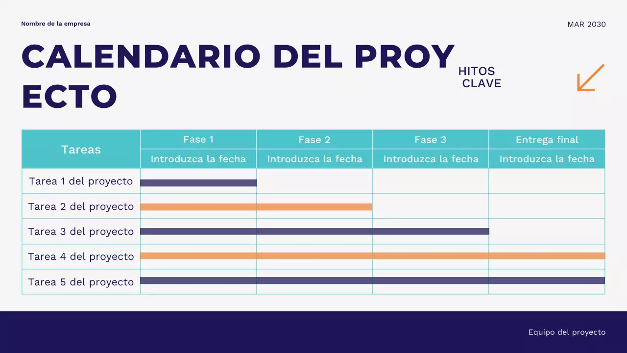 Presentación empresarial minimalista, moderna y azul