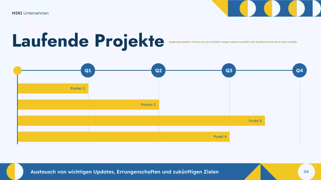 Blue Town Hall Präsentation