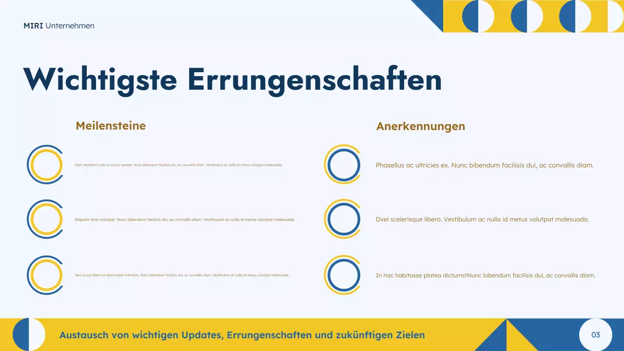 Blue Town Hall Präsentation