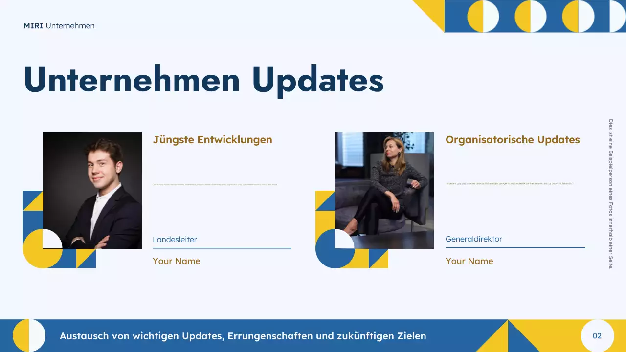 Blue Town Hall Präsentation