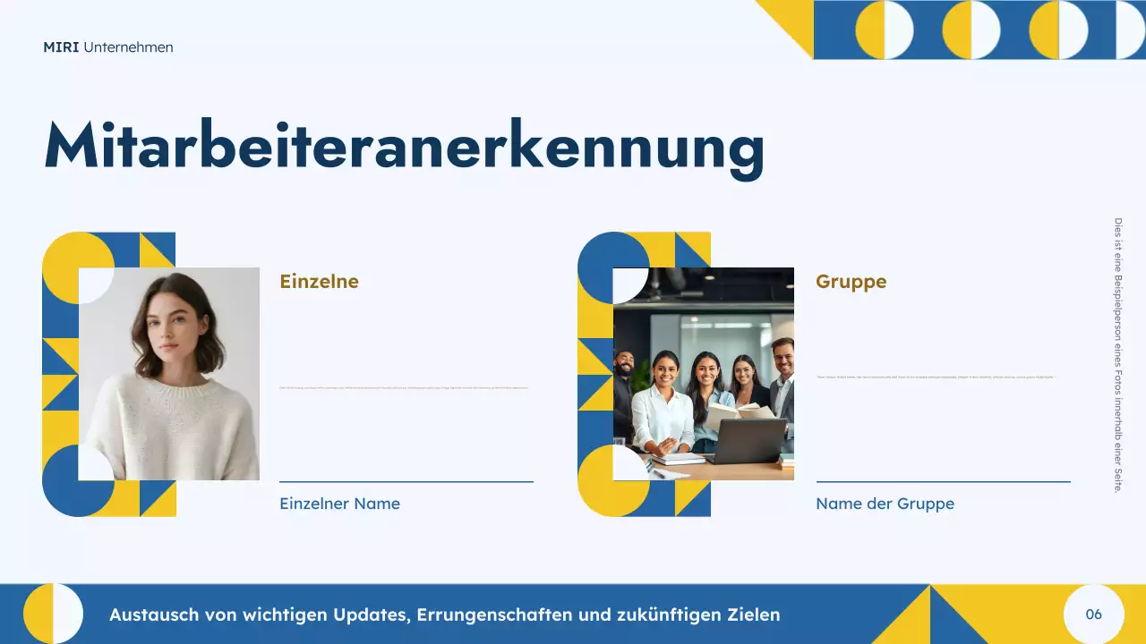 Blue Town Hall Präsentation