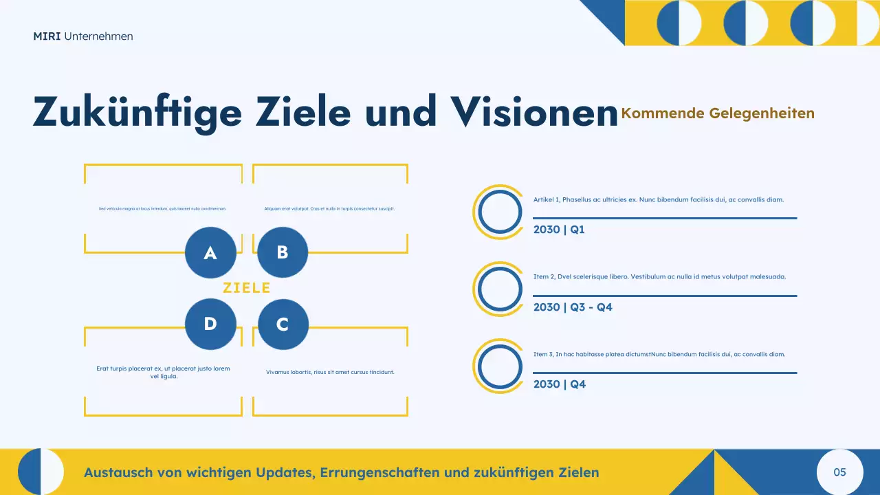 Blue Town Hall Präsentation