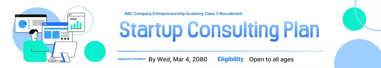 Recrutamento moderno de startups em azul claro