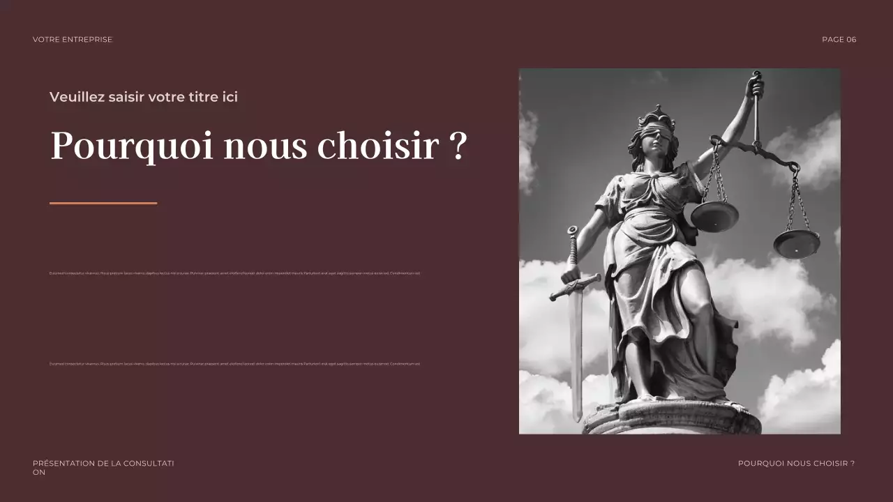 brown professional legal presentation