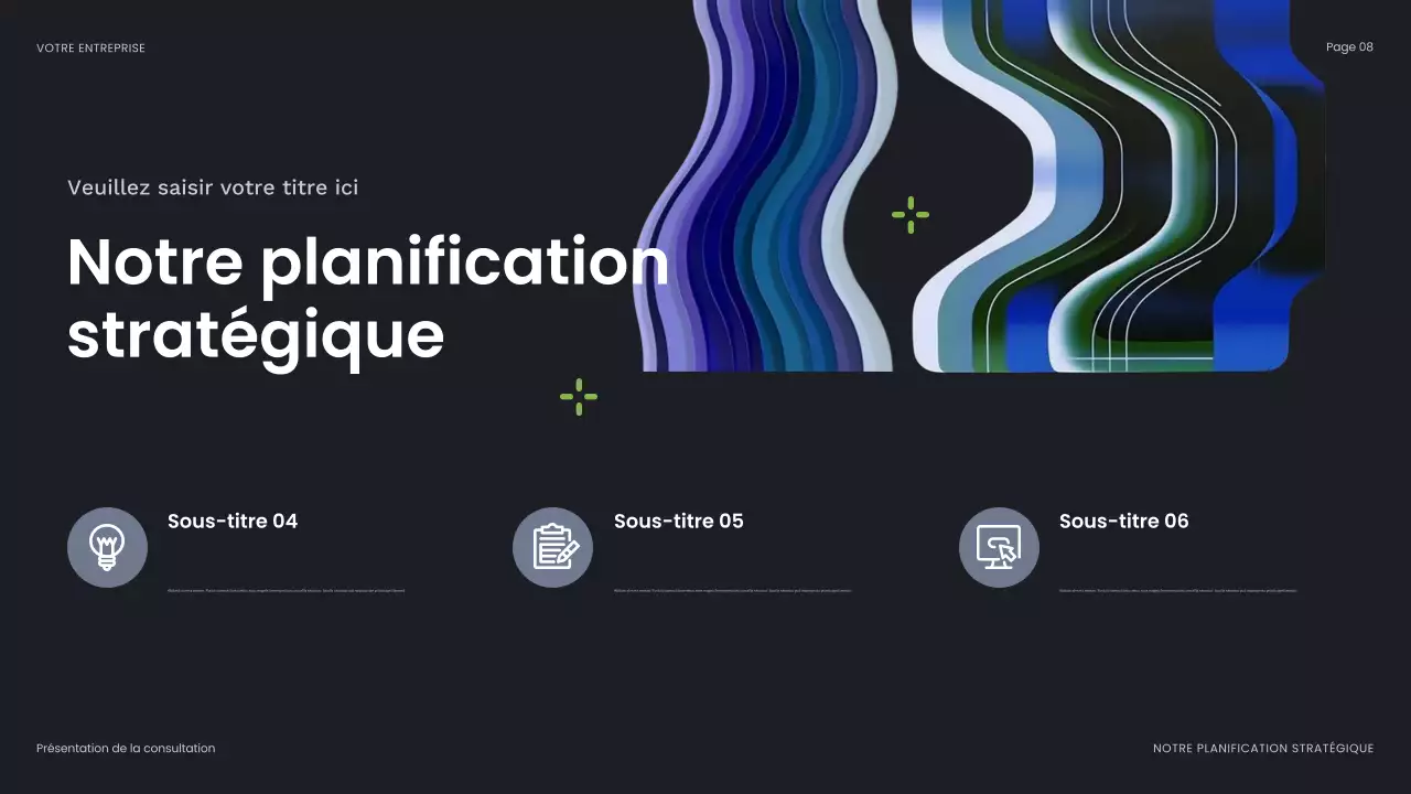 Présentation d'entreprise abstraite bleue