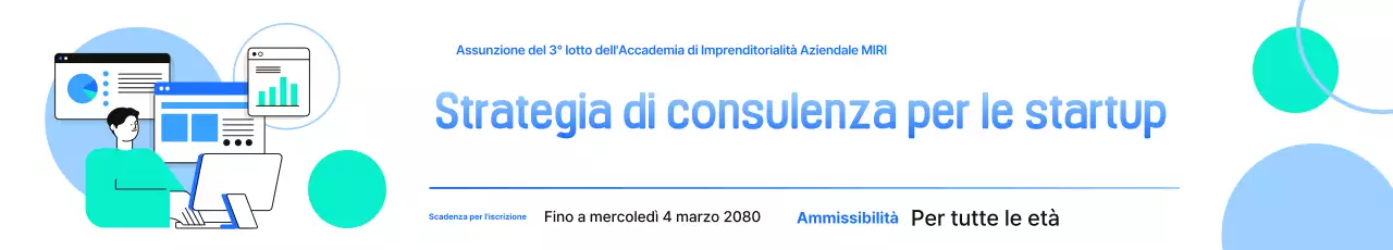 Assunzione di startup moderne di colore blu chiaro