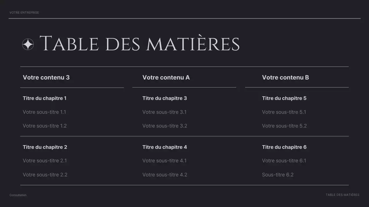 black modern consulting présentation