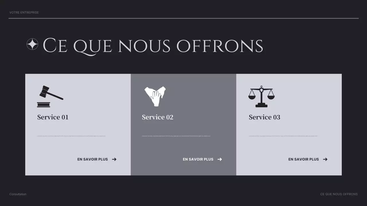 black modern consulting présentation