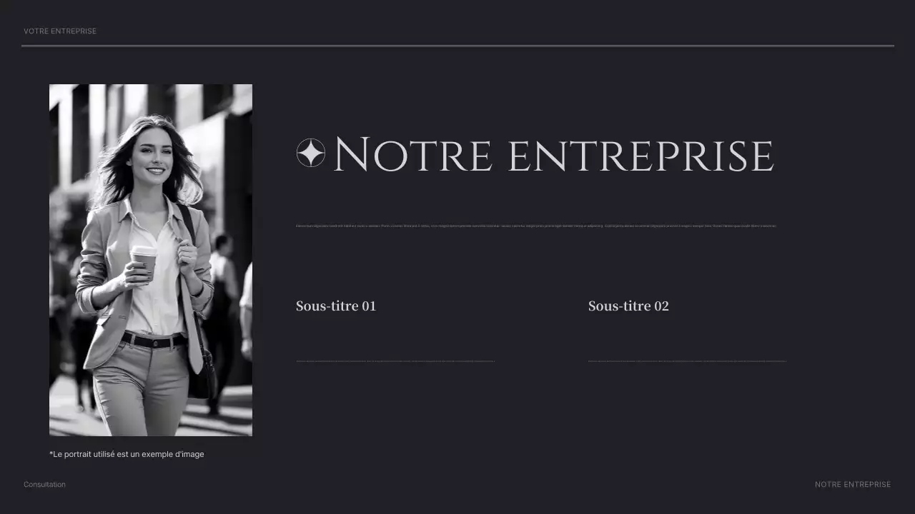 black modern consulting présentation