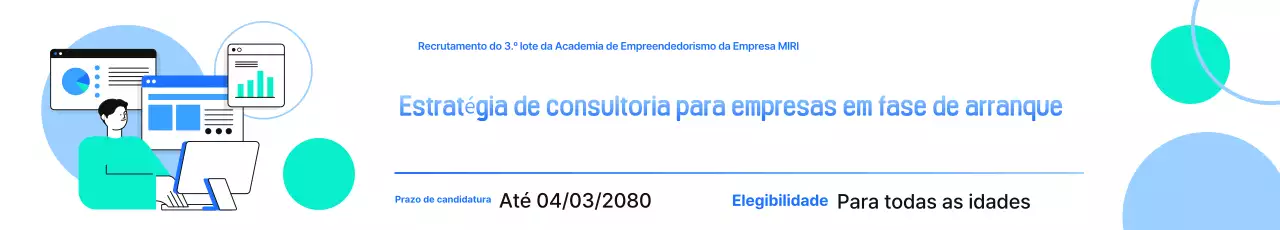 Recrutamento moderno de startups em azul claro