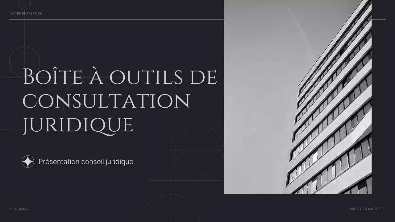 black modern consulting présentation