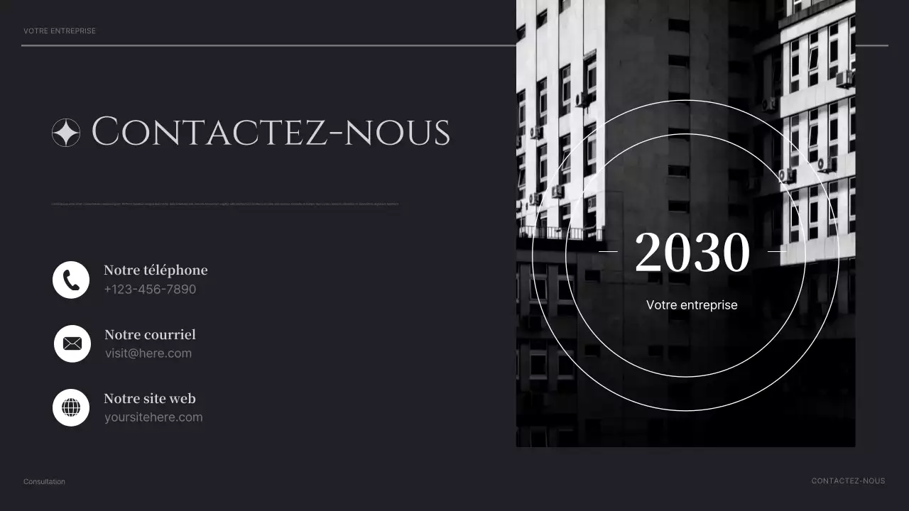 black modern consulting présentation