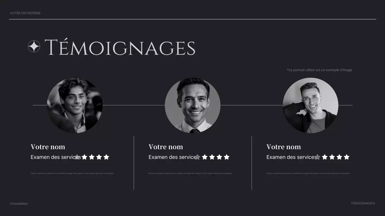 black modern consulting présentation