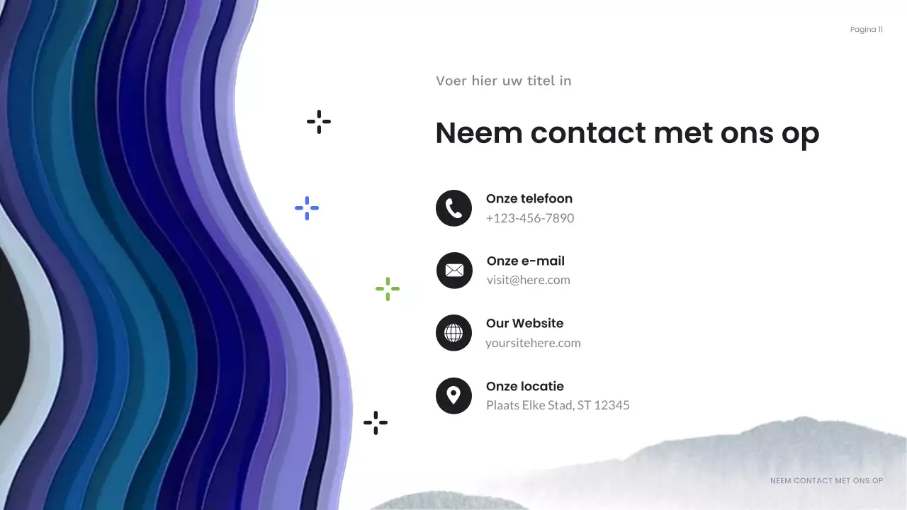 blauwe abstracte bedrijfspresentatie