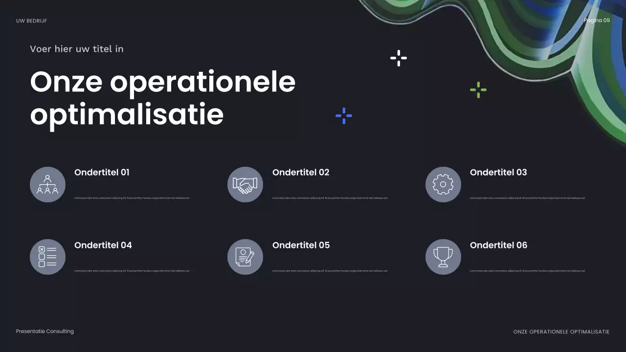 blauwe abstracte bedrijfspresentatie