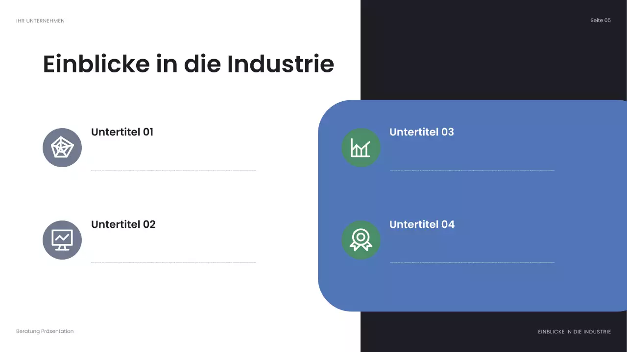 blaue abstrakte Geschäftspräsentation