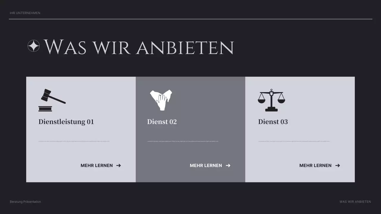 black modern consulting Präsentation