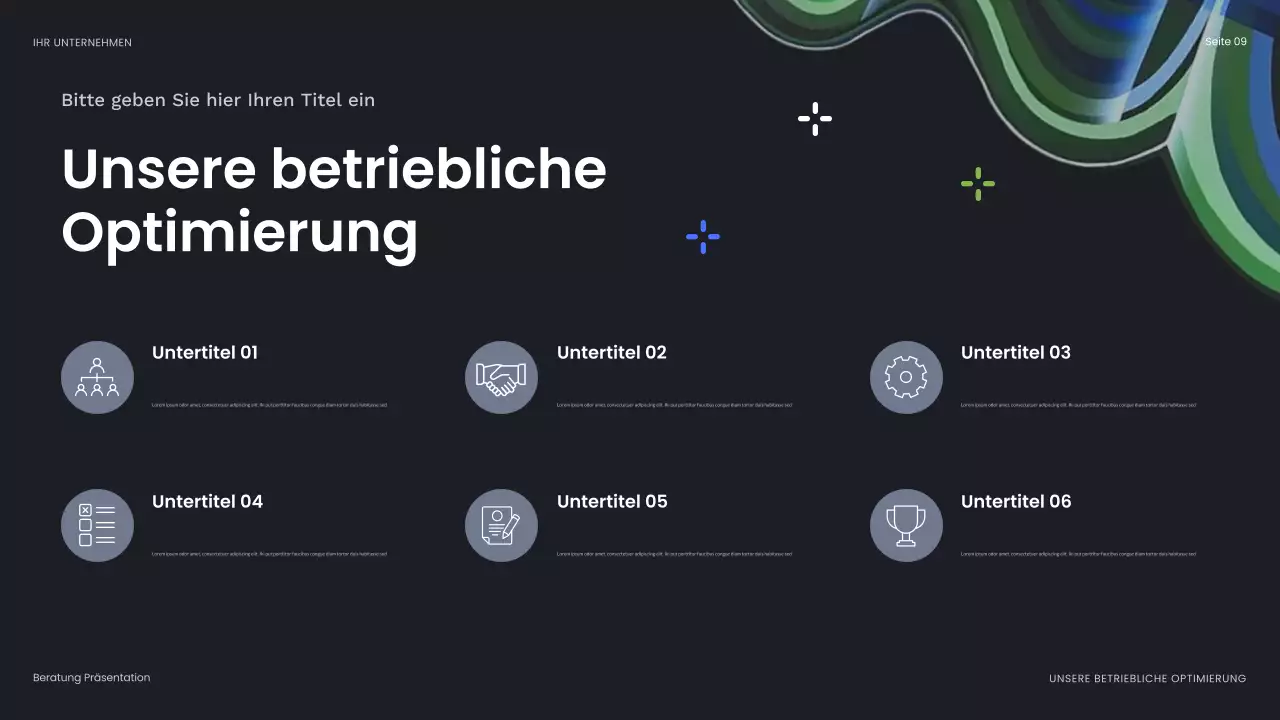 blaue abstrakte Geschäftspräsentation