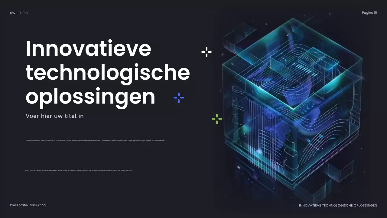 blauwe abstracte bedrijfspresentatie