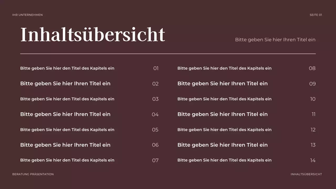 braune professionelle juristische Präsentation