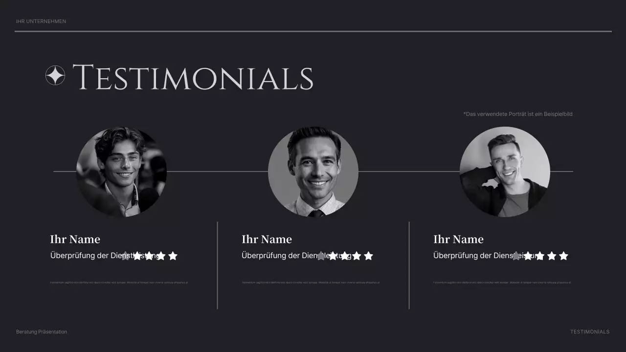 black modern consulting Präsentation