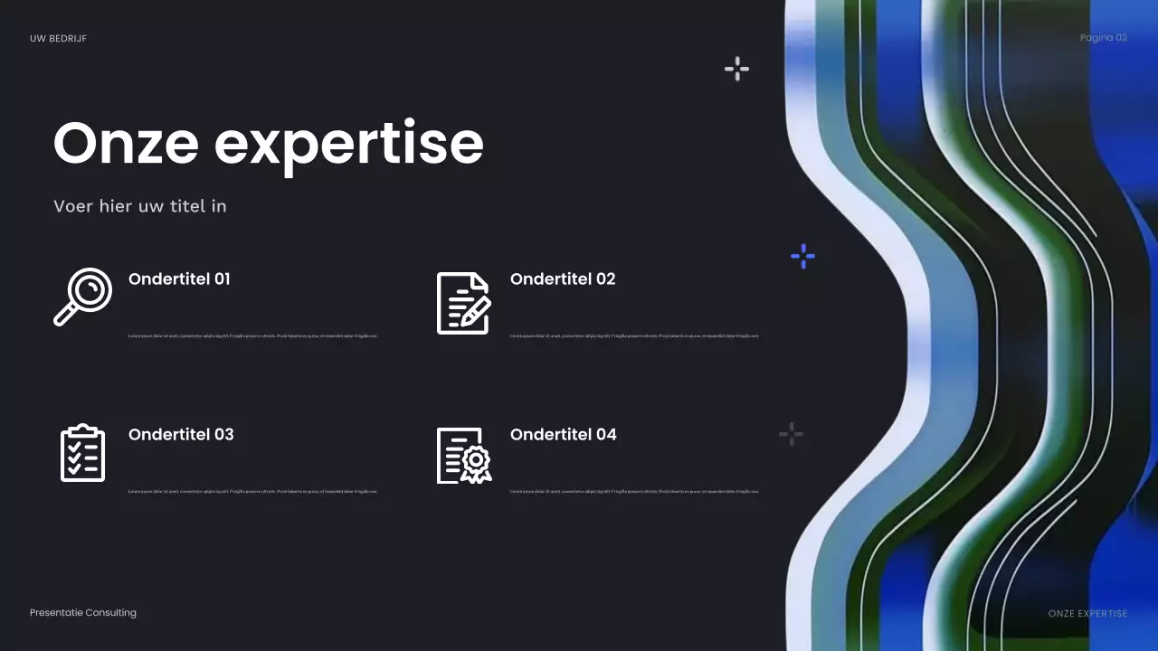 blauwe abstracte bedrijfspresentatie