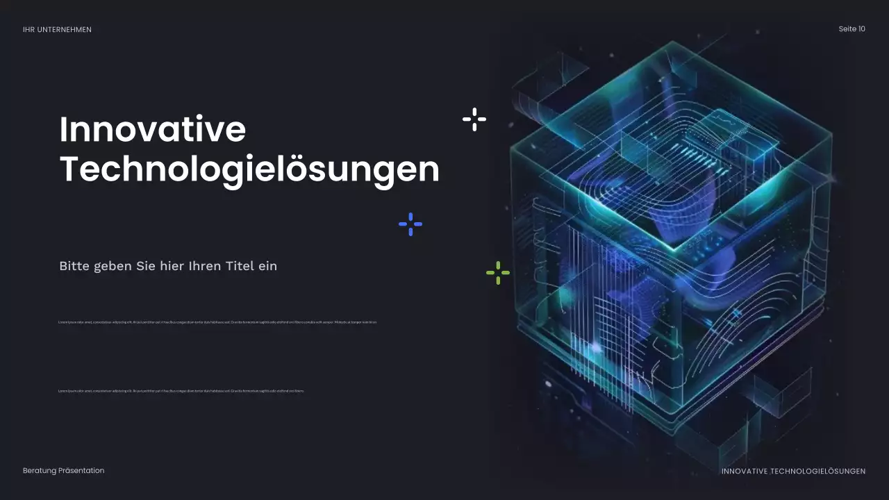 blaue abstrakte Geschäftspräsentation