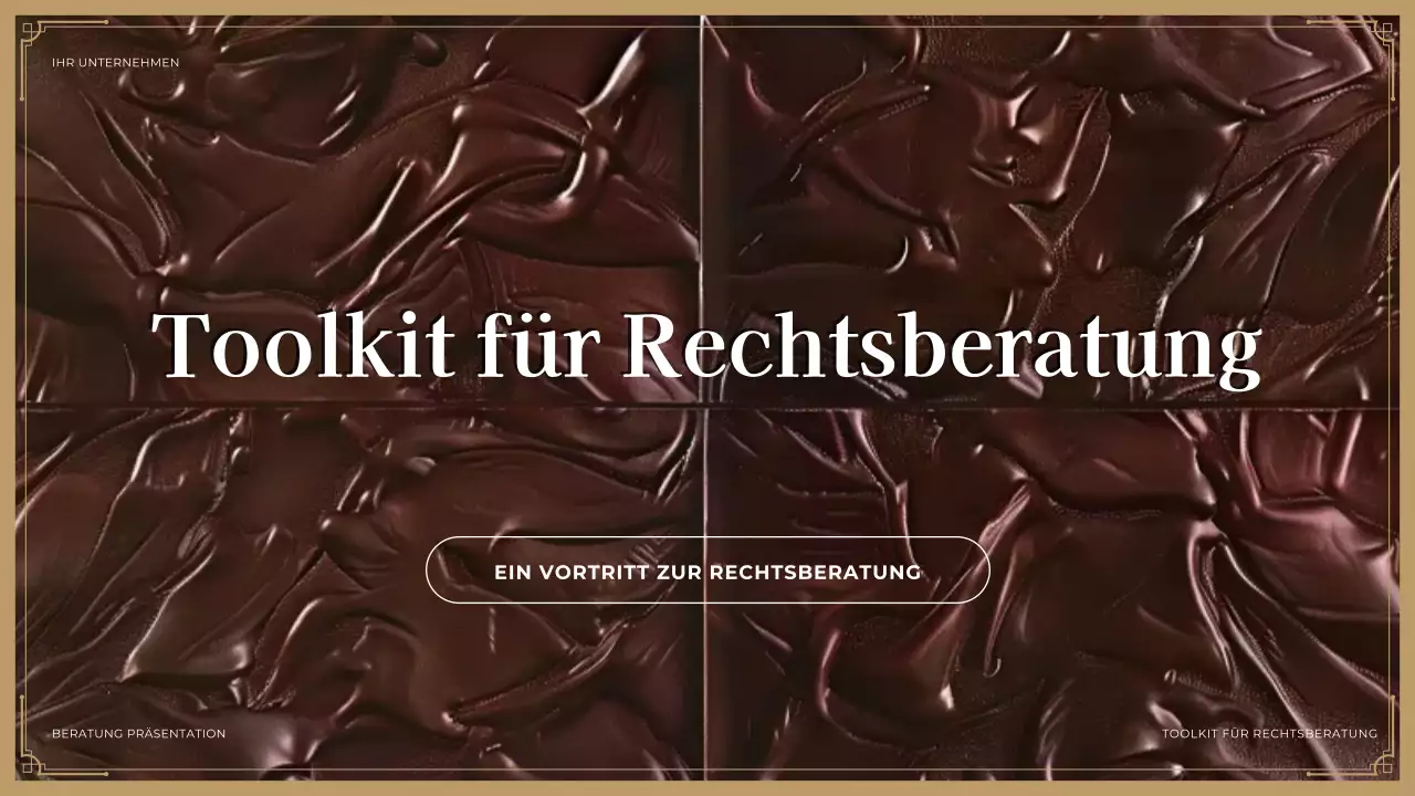 braune professionelle juristische Präsentation