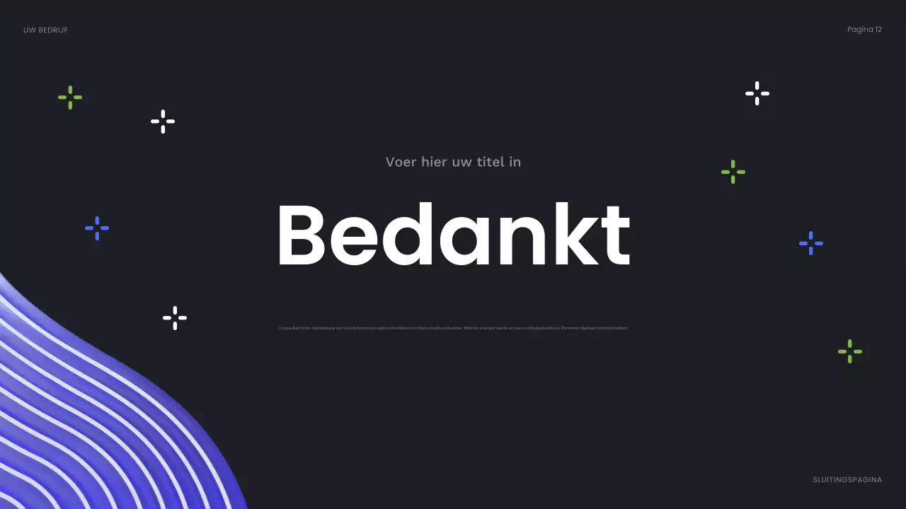 blauwe abstracte bedrijfspresentatie