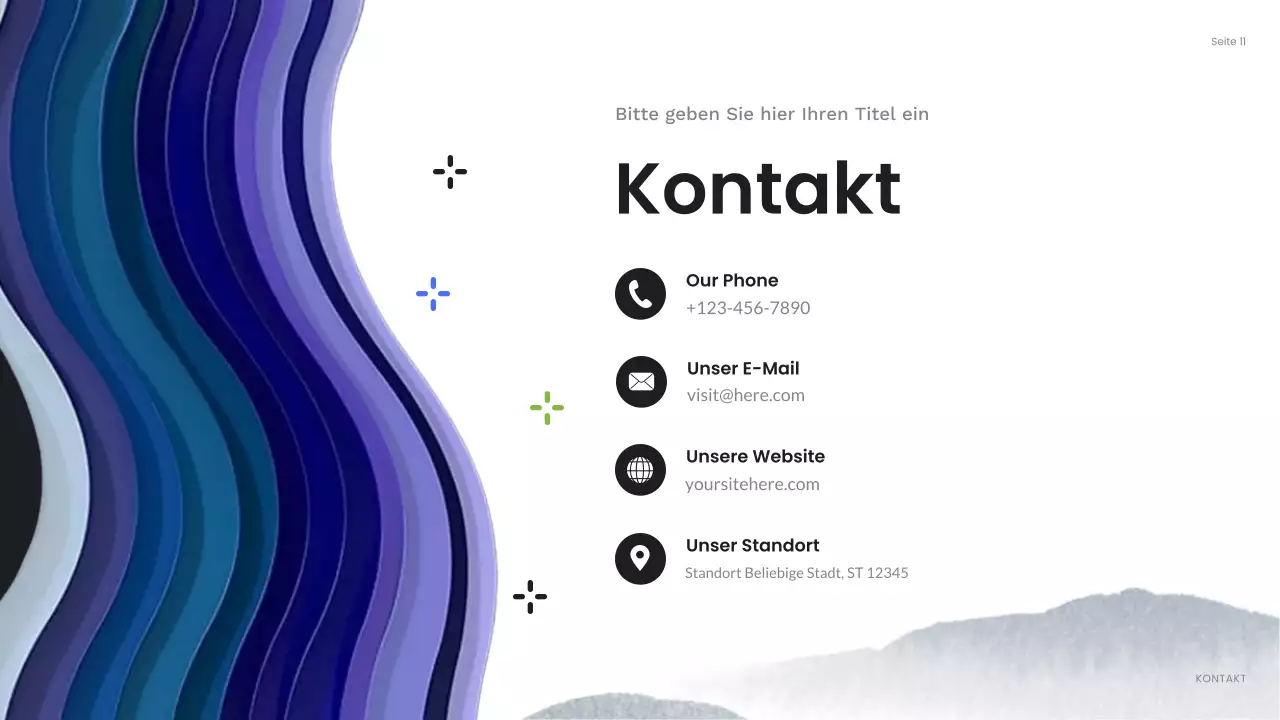 blaue abstrakte Geschäftspräsentation