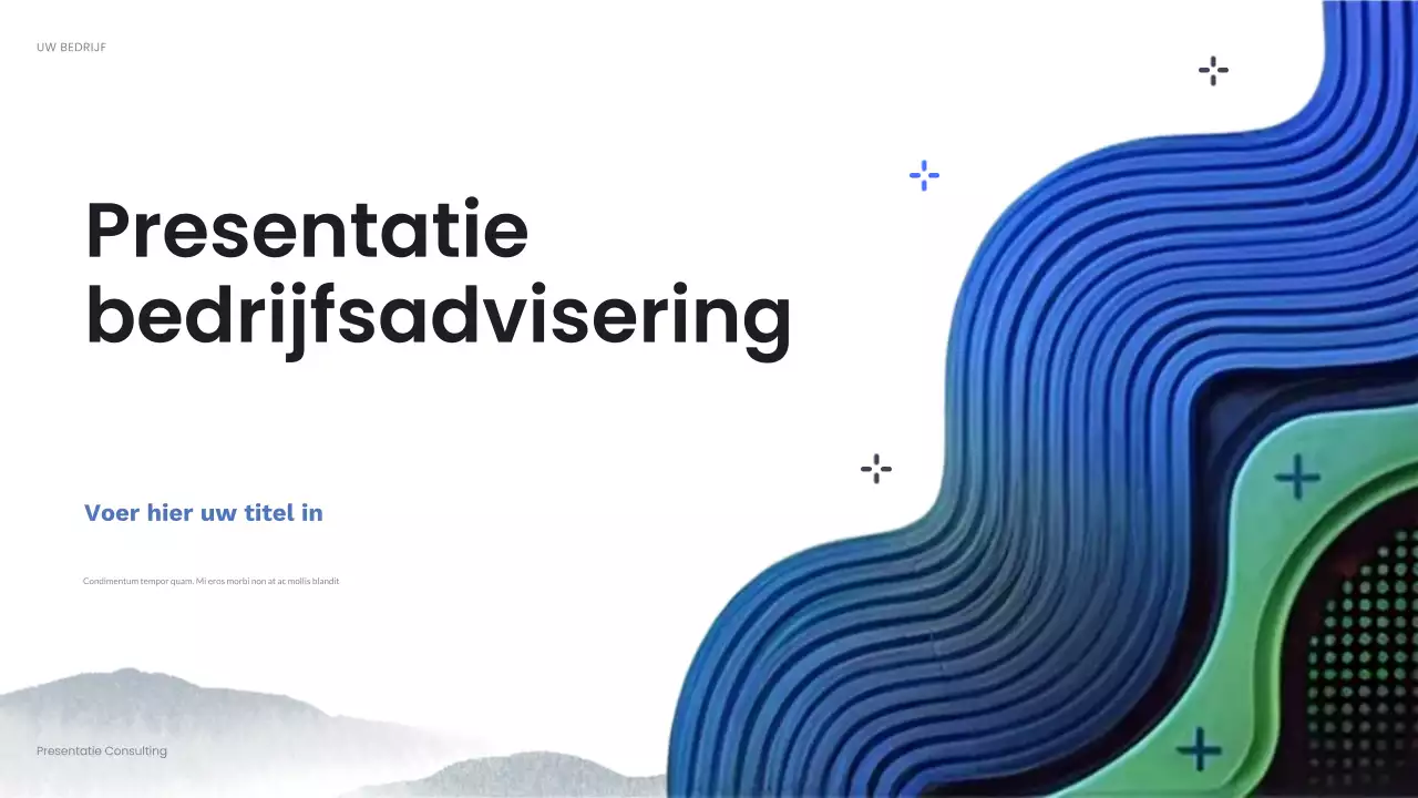 blauwe abstracte bedrijfspresentatie