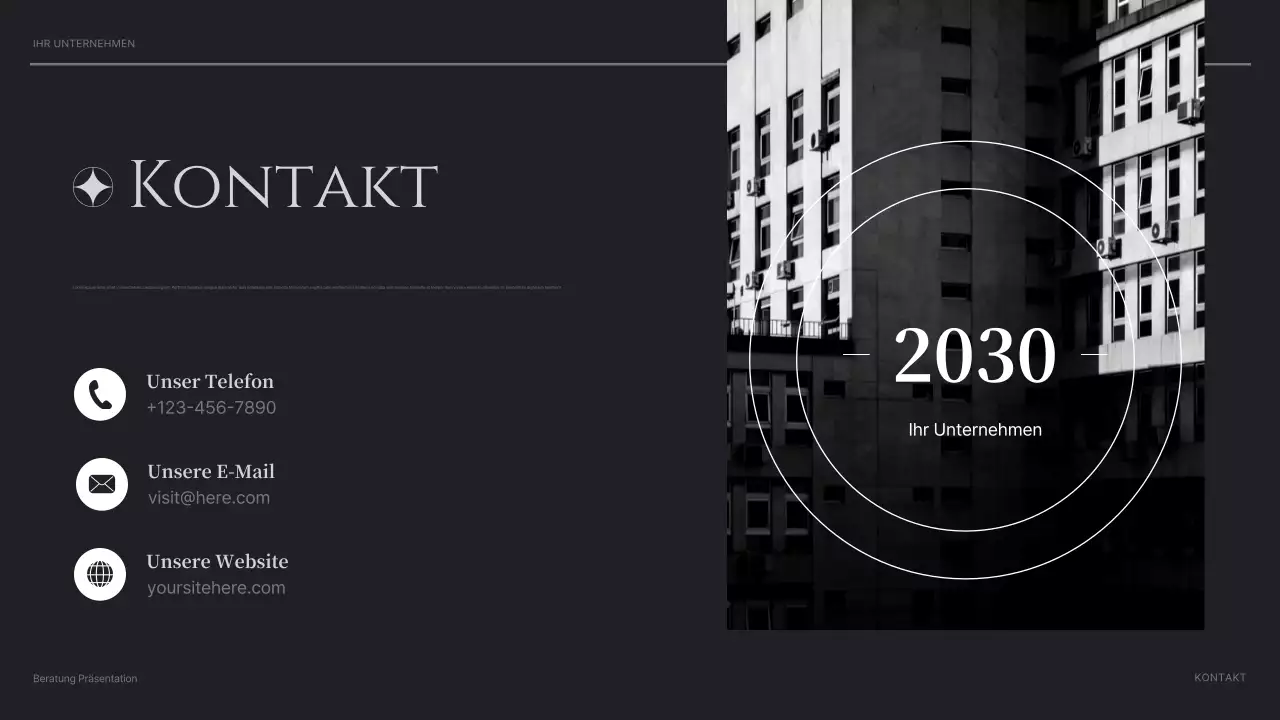 black modern consulting Präsentation