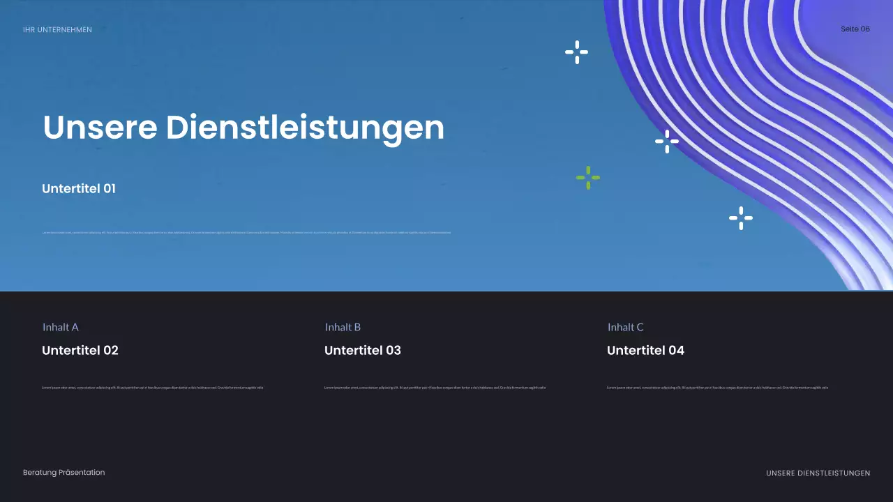 blaue abstrakte Geschäftspräsentation