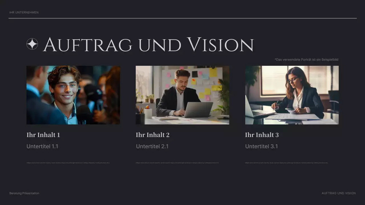 black modern consulting Präsentation