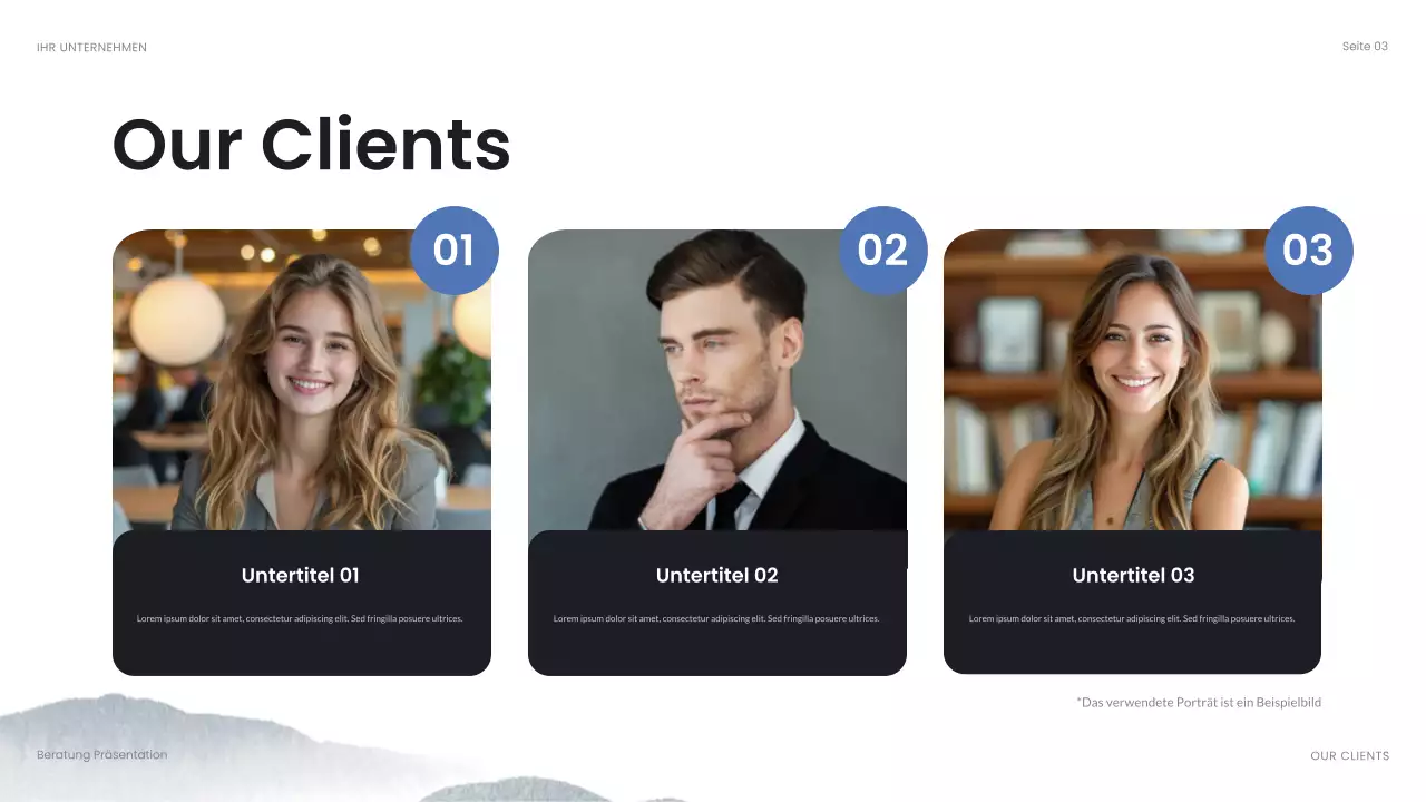 blaue abstrakte Geschäftspräsentation