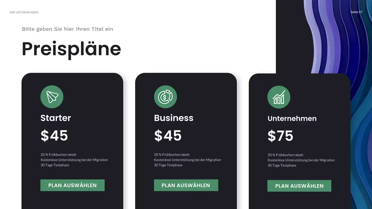 blaue abstrakte Geschäftspräsentation