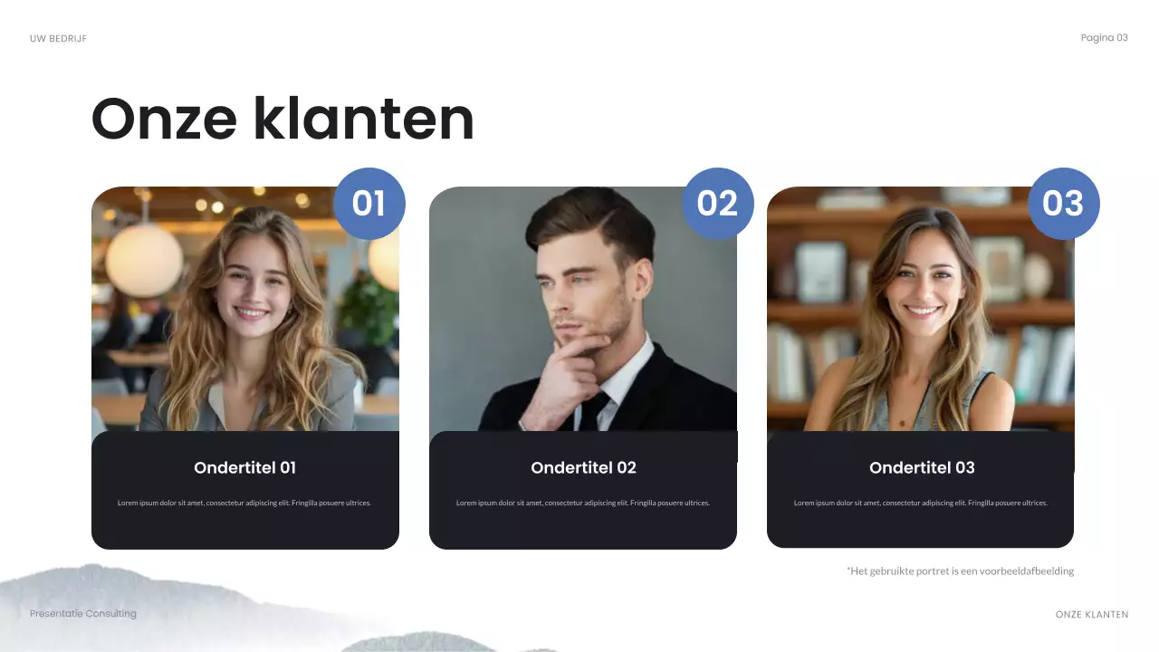 blauwe abstracte bedrijfspresentatie