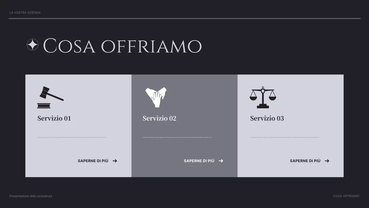 presentazione di black modern consulting