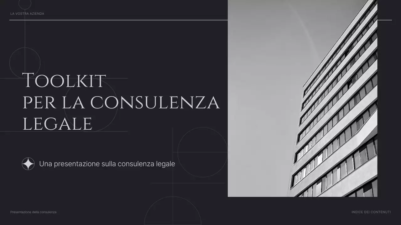 presentazione di black modern consulting
