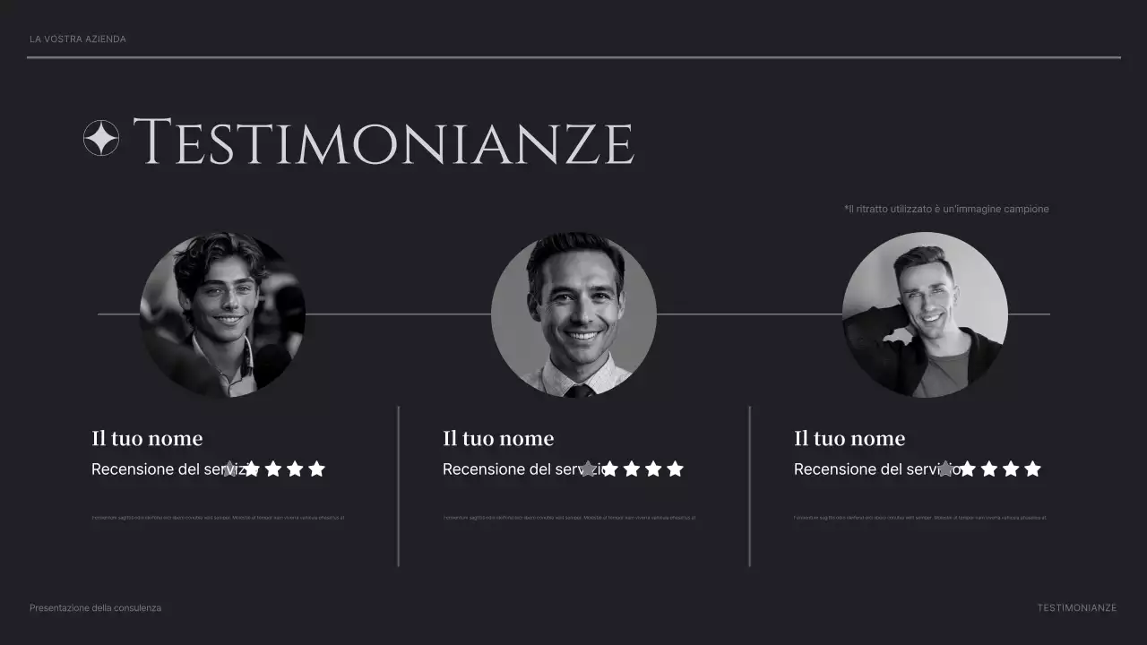 presentazione di black modern consulting