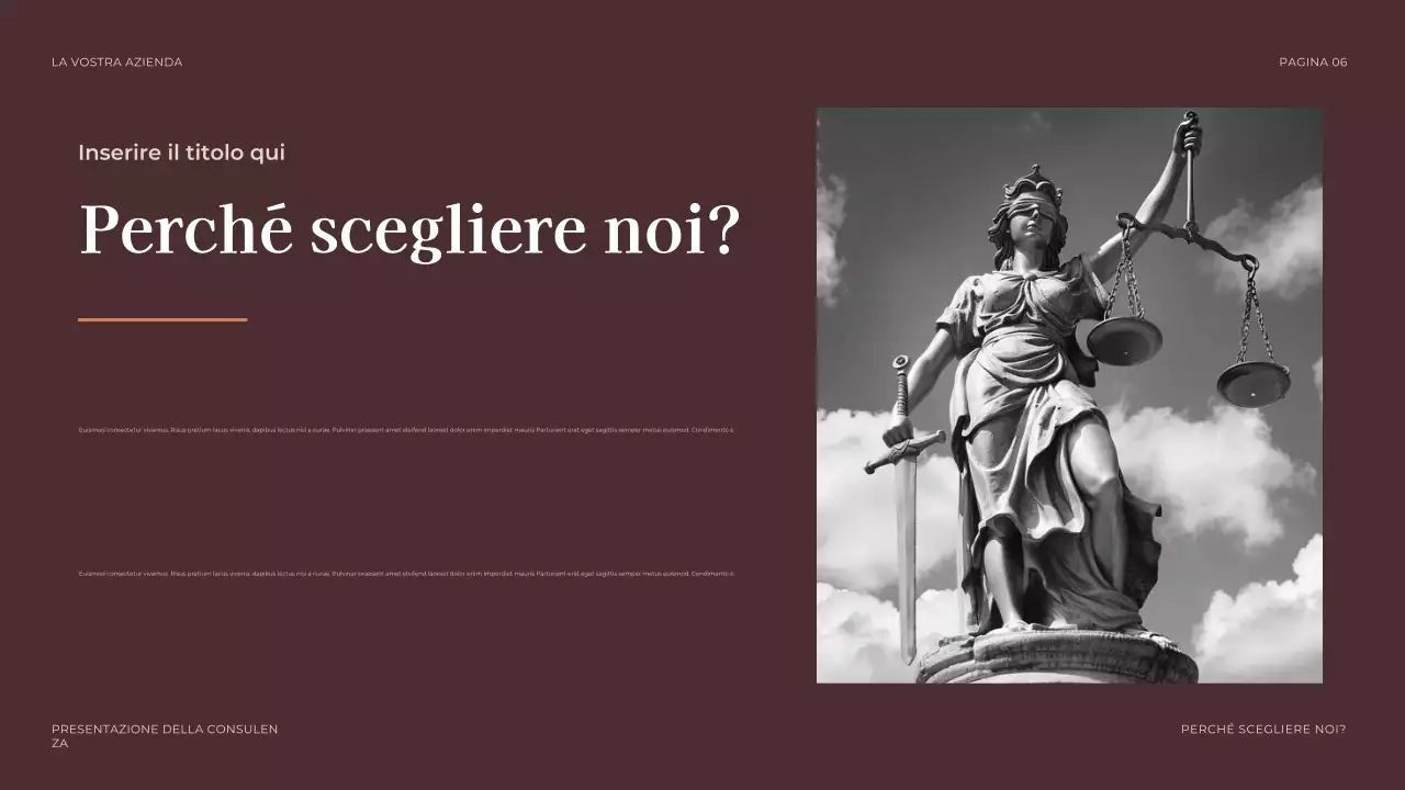 presentazione legale professionale di brown