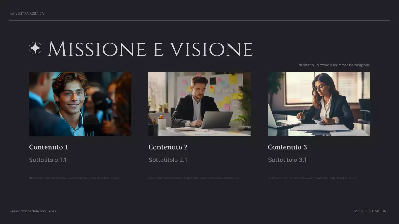 presentazione di black modern consulting