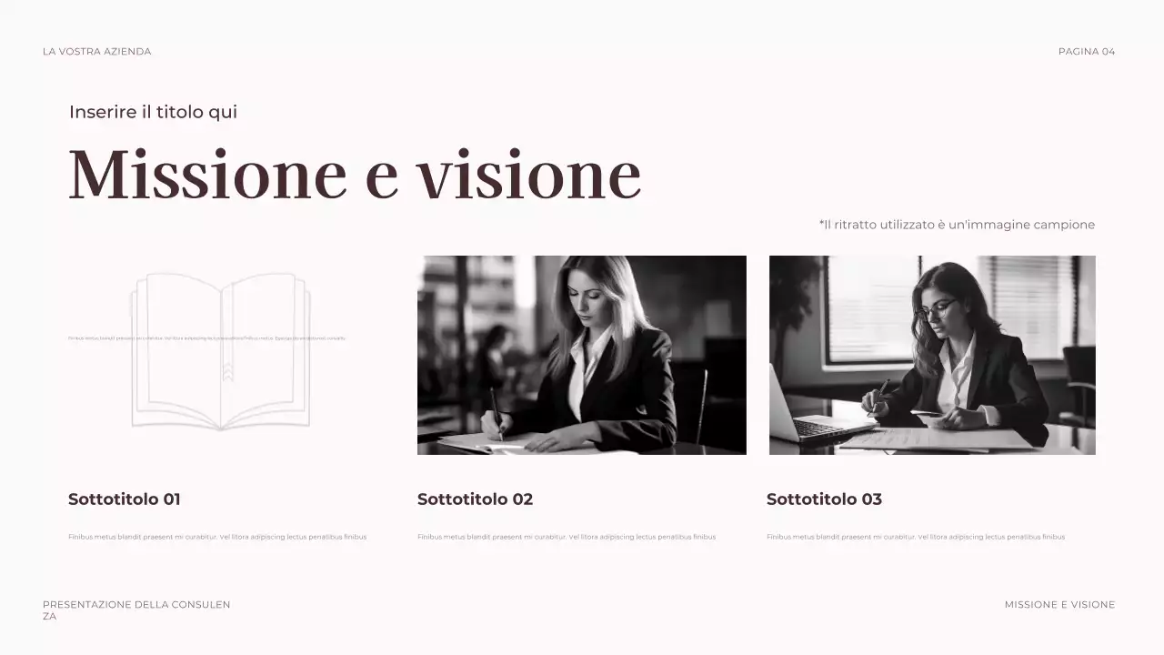 presentazione legale professionale di brown