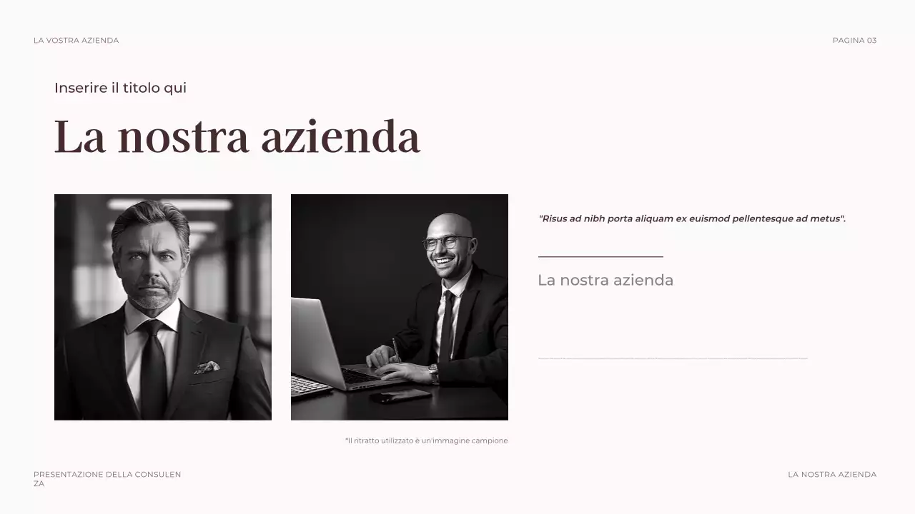 presentazione legale professionale di brown