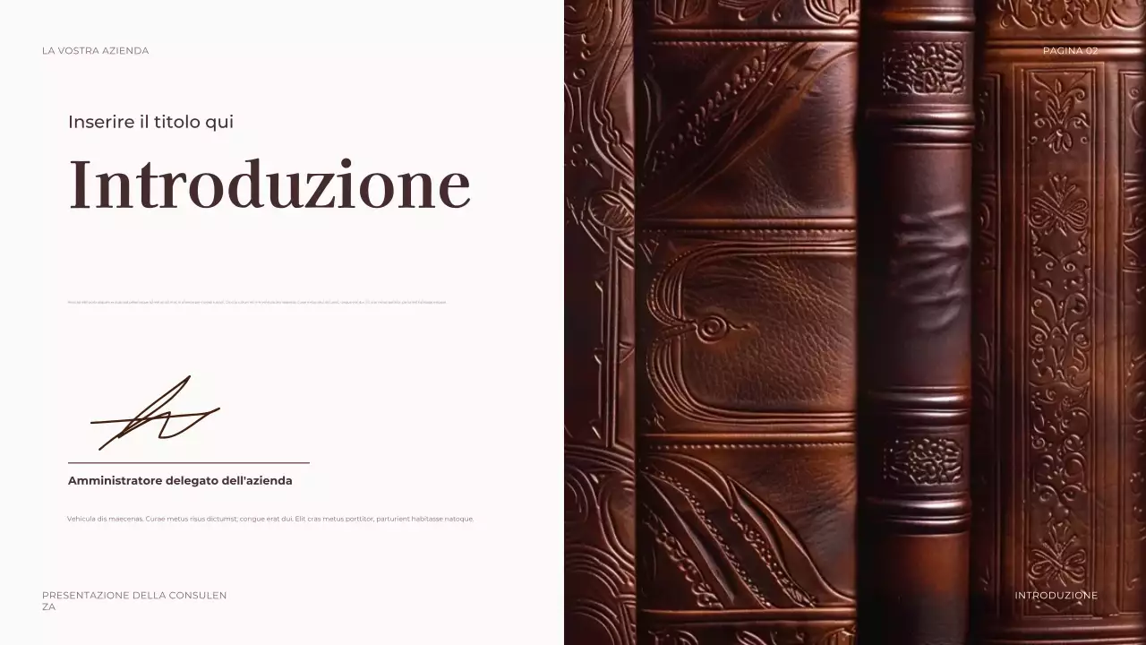 presentazione legale professionale di brown