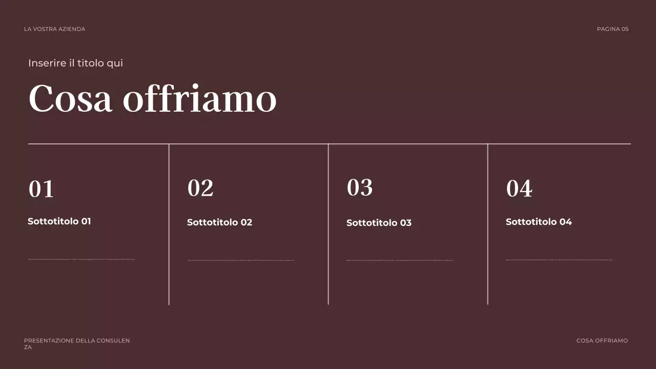 presentazione legale professionale di brown