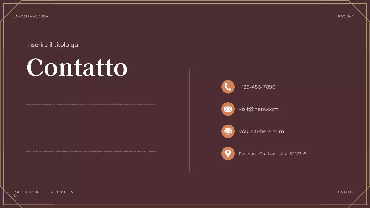 presentazione legale professionale di brown