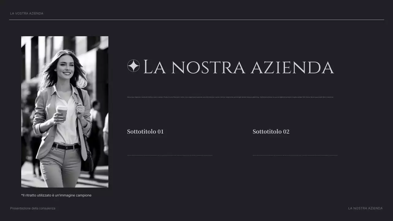 presentazione di black modern consulting