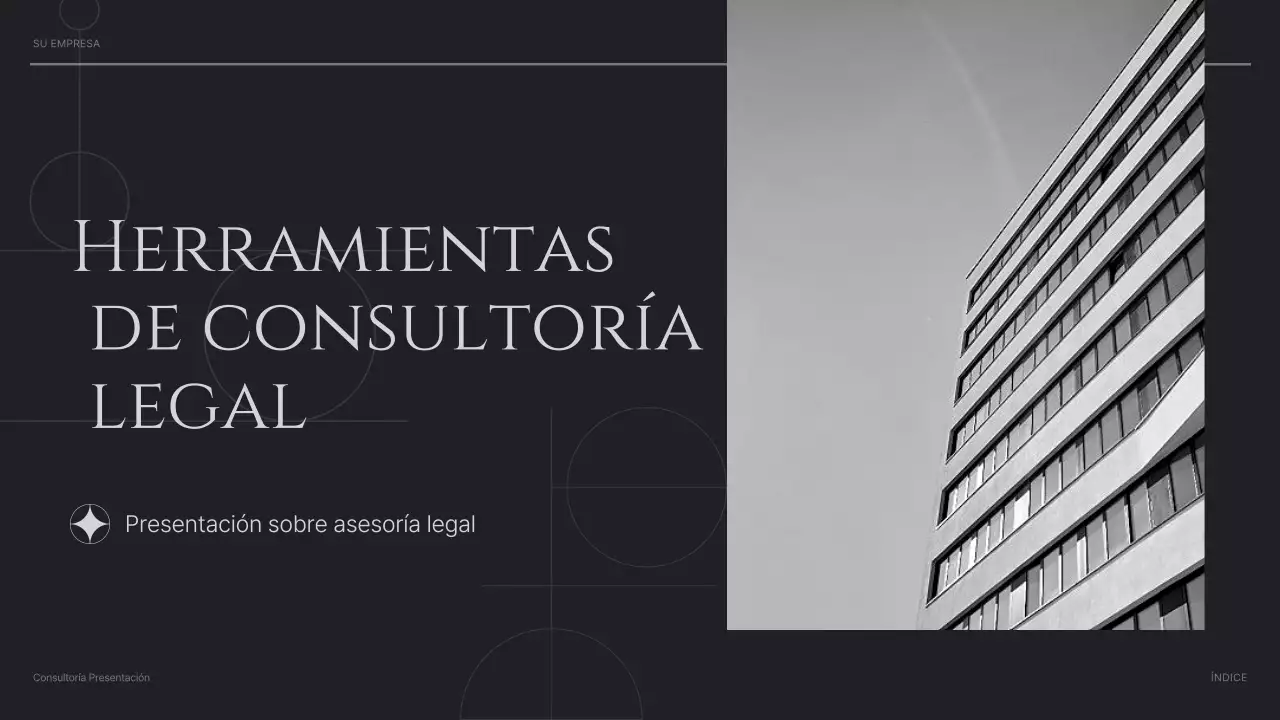 presentación de black modern consulting